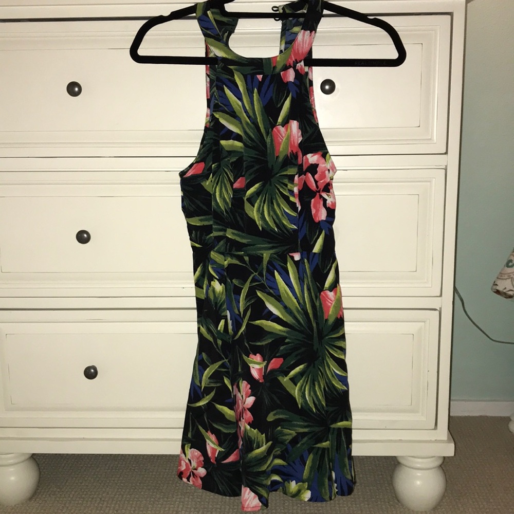 Floral skater skirt dress